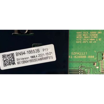 MAIN PARA TV SAMSUNG QLED 4K·UHD ((SMART TV)) / NUMERO DE PARTE BN94-16650S / BN41-02880B / BN97-17929T / BN9416650S / BN41-02880B-000 / PANEL CY-QA032HGCV1H / MODELO QN32Q60 / QN32Q60AAFXZA XA02 - Imagen 2